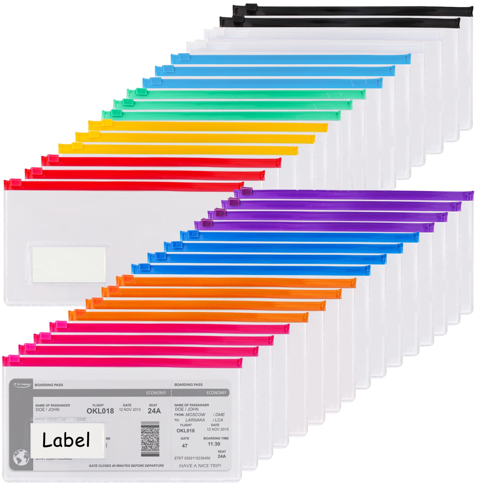 Amazon.com : EOOUT 32pcs Poly Zip Envelope, Reusable Envelopes
